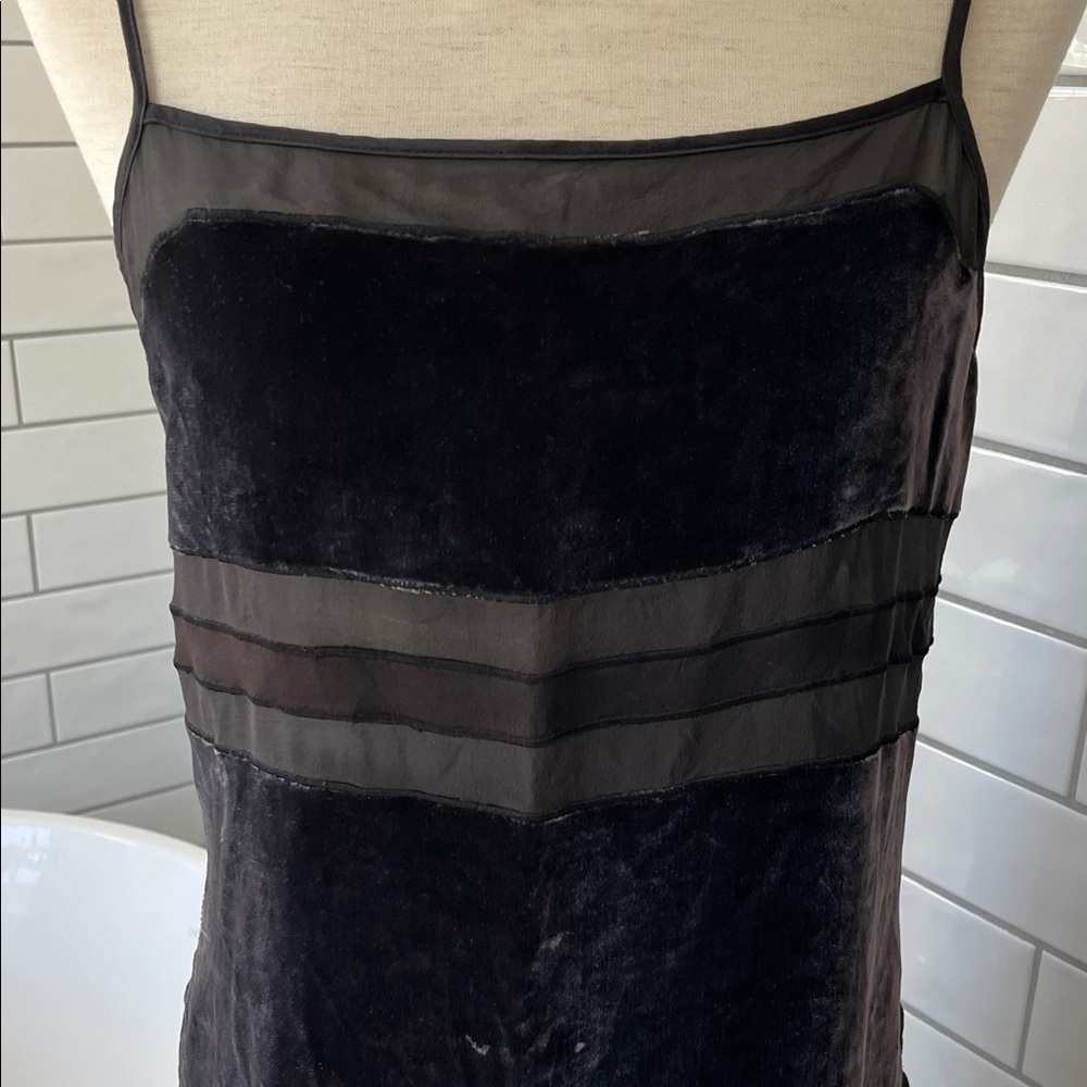 Victoria's Secret Black Velvet Chemise